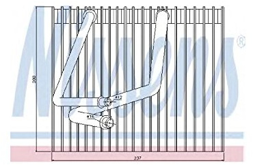 Nissens 92270 Evaporator, air conditioning