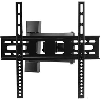 Link LKBR01 Staffa a Muro Per TV 32-55” Tre Snodi Orientabile – Supporto Universale VESA da 75x75 a 200x200 Con Estensione Fino A 427 mm – Portata 35 kg – Rotazione Snodo Dinamica – Montaggio Stabile