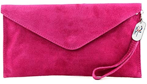 Craze London Brand Verapelle Italian Suede Large Envelope Shaped Clutch bag Purse handbag Rebecca Clutch Party Prom Clutch