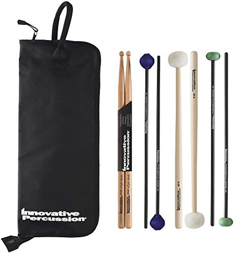 Innovative Percussion FP2 Fundamental Series Intermediate Pack with Stick Bag Rock Drumsticks, inch
