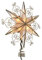 Kurt Adler UL3110 10-Light 6-Point Capiz Star Treetop with Scroll Design