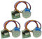 Aihasd 3 Stück DC 5V Stepper Motor Schrittmotor 28BYJ-48 ULN2003 + 3 Stück ULN2003 Treiberplatine für Arduino