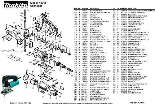 Makita Genuine Part 4304 T 310028-3-5354 Slide Piece