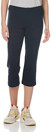 Jockey Damen Active Cotton Stretch Slim Flare Capri Yoga-Hose, Dunkles Marineblau, X-Groß