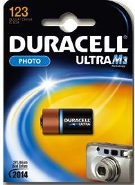 Duracell Ultra DL123A - Batteria al litio per forocamere, 3 V