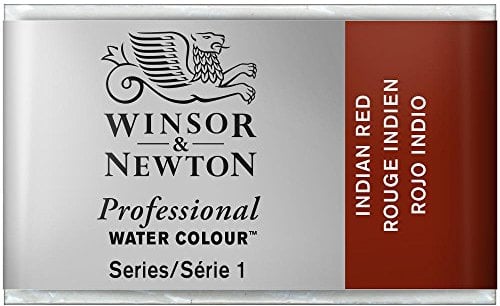 Winsor & Newton Aquarelle Professionnel - Peinture Aquarelle, Haute Luminosité, Résistante à la Lumière, Qualité Archive, Godet, Couleur Rouge Indien