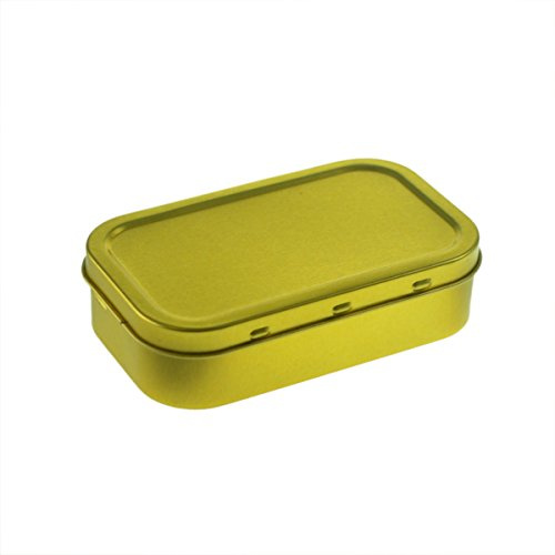 Blank Gold Colour 1oz Tobacco Tin and Storage Tin