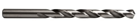 Century Drill & Tool 11618 Letter Gauge Drill Bit, Size R | Straight shank, 4-3/4 overall length, 118° point, cuts steel, 135° split point, split point tip