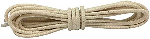 1 Paar Collonil Schnürsenkel Kordel - rund - dick - Ø 3 mm und Längen (150 cm, beige)