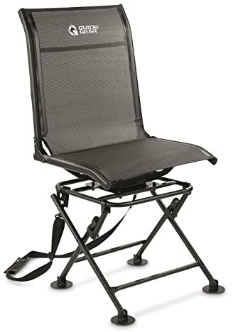 Guide Gear 360º Swivel Hunting Blind Chair, Lightweight, Portable Mesh Hunt Seat, 300-lbs Capacity None None
