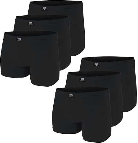 Ceceba Herren Pants, Elastan, Baumwolle, Single Jersey, blau, Uni, 3er Pack
