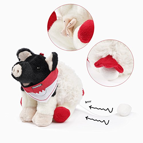 EBO Plüschtiere 60608 - eierlegende Wollmilchsau mit fränkischem Halstuch, vibriert