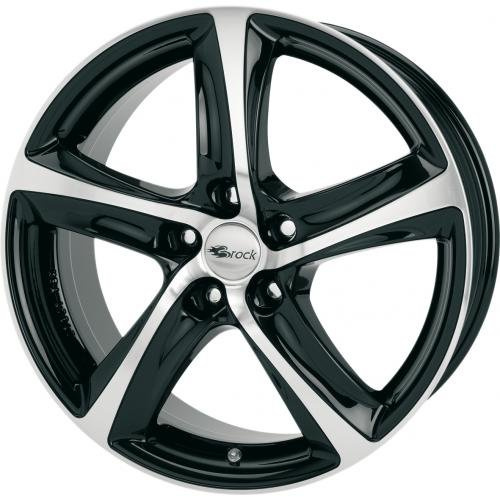 Brock B25 schwarz front-poliert 8x18 ET48 5.00x114.00 Hub Hole 72.60 mm - Alu felgen