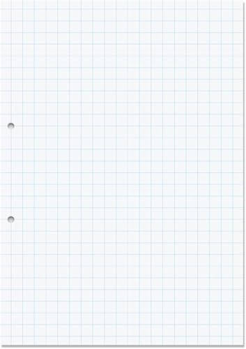 RHINO A4 Loose Leaf Squared Paper, 500 Sheets / 1000 Pages, 10mm Squared Paper, 1-Pack, Hole Punched, School & Office Stationery Supplies