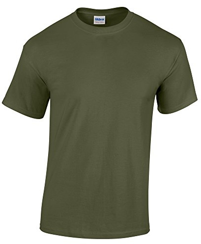 Gildan 5.3 oz. Heavy Cotton T-Shirt, 2X-Large, Military Green