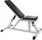 ScSPORTS® Hantelbank - Verstellbar, 7-fach Rückenlehne/4-fach Sitz, Stabil, bis 200 kg, Dickes Polster, Gummifüße - Schrägbank, Trainingsbank, Bauchtrainer, Fitness, Gym (Modell 2, Schwarz)