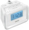HoMedics SoundSpa Portable Digital Clock Radio White – Portable Radios (Clock, Digital, FM, LED, White, Time)