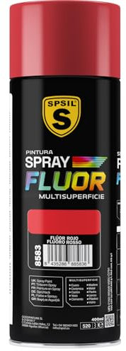 SPRAY PINTURA FLUORESCENTE ROJO 400 ML. 8583