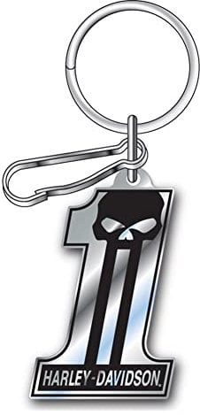 Harley-Davidson #1 Dark Custom Key Chain Enamel Schlüsselanhänger