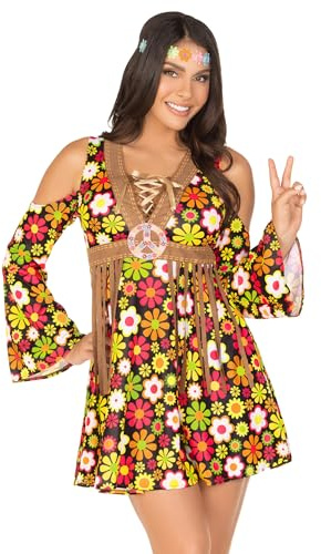 LEG AVENUE Damen starflower hippie Kost me, Mehrfarbig, Größe: M (EUR 38)