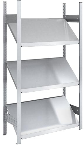 hofe | Spezialregal | Regalhöhe 2000 mm | Bodenbreite 1000 mm | Metall | Regalhöhe 2000 mm, Bodenbreite 1000 mm, Grundregal, verzinkt