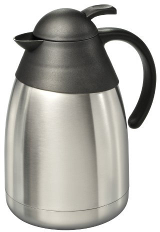 Mato Edelstahl Isolierkanne 1,5 l Thermos Kanne Kaffee Tee Kanne Silber