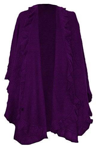 Trachtenland Dirndltuch Strick Stola in Lila