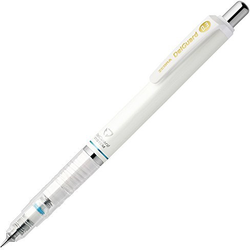 Zebra Druckbleistift, Del Guard, 0,3 mm, Weiß (P-MAS85-W)