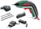 Bosch Home and Garden IXO Drill Akku-Schrauber Easy, Bohraufsatz, 3 Bohrer, 2/3 / 4 mm, 10 Bits, Micro USB Ladegerät, Metallverpackung, 3,6 V, 1,5 Ah, 06039A8007