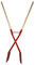 Berger & Schröter | Erdlochausheber Erdlochheber Handbagger rot, Gesamtlänge 14,5 cm für Löcher bis 28 cm Durchmesser mit Holzstielen
