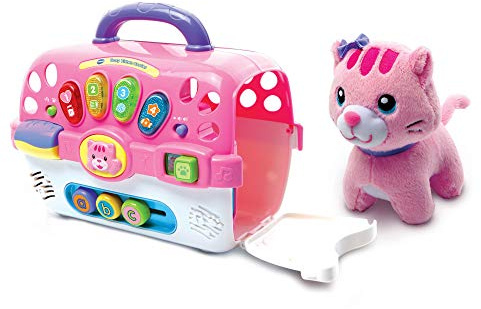 VTech Cosy Kitten Carrier Interactive Baby Activity Center with Animal Baby Toy, Educational, Musical, Sound Toy with Different Music Styles for Babies & Toddlers from 9 Months to 3 Years