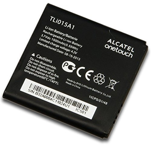 Genuine Original ALcatel Battery Akku TLi015A1 1500mAh 5.55Wh 4.2V Compatible With Vodafone Smart III 3 VF975 OT-975 (None Retail Packaging)