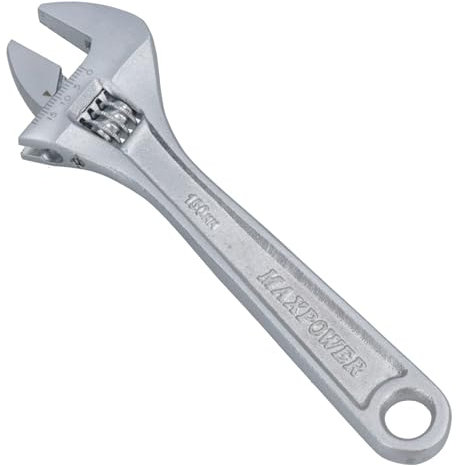 AB Tools 6 Adjustable Spanner/Wrench Monkey Pipe Plumbers Opening Range 0-20mm TE301