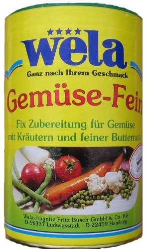 Wela Gemüse-Fein Dose 72 Port. - 610g