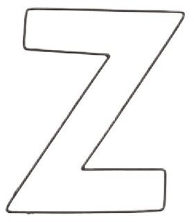 Räder P & P Drahtbuchstabe Z