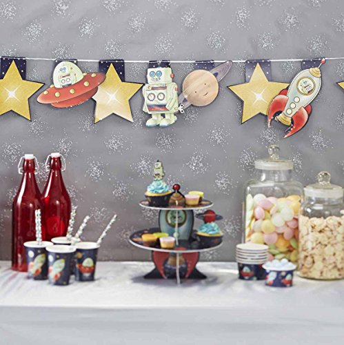 Weltraum und Roboter Girlande