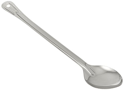 Winco Stainless Steel Basting Spoon, Solid, 18, 1.5mm