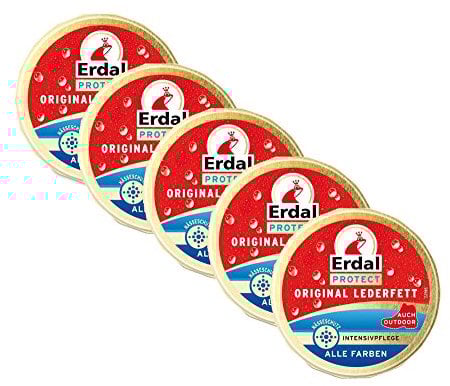 Erdal Graisses pour cuir incolore, lot de 5 (5 x 150 ml)