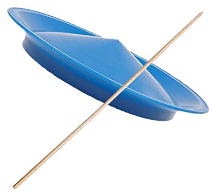 Visiodirect Assiette de Jonglerie avec Un bâton de 50 cm-Bleu