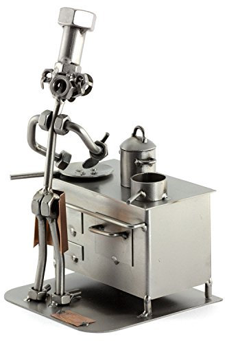 Steelman24 I Schraubenmännchen Koch I Made in Germany I Handarbeit I Geschenkidee I Stahlfigur I Metallfigur I Metallmännchen