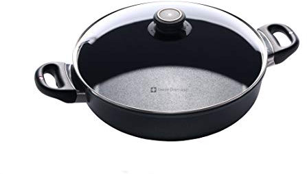 Swiss Diamond 6628 Kochtopf mit Deckel, niedrig, rund, 28 cm