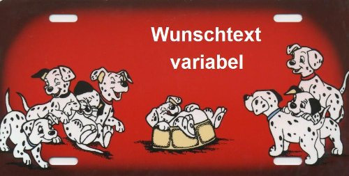 Lustiges Fun Schild 101 Dalmatiner selbst Gestalten und Bedrucken ✓ Türschild ✓ Namensschild ✓ Comic-Figuren ✓ Warnschild ✓ Hunde-Schild