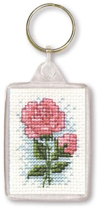 Textile Heritage Roses Keyring Cross Stitch Kit