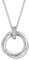 Elli DIAMONDS Halskette Damen Kreis Trio Anhänger mit Diamant (0.025 ct.) in 925 Sterling Silber