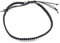 Men's Tribal Surfer Handmade Cotton Macrame Adjustable Anklet in 5 Colours (Black)
