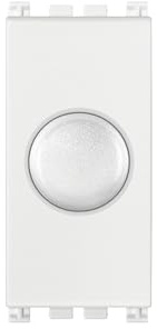 Vimar 19150.B Arké dimmer luci rotativo per lampade ad incandescenza bianco