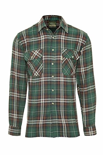 Champion Mens Country Style Kempton Casual Long Sleeve Shirt Olive M