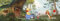 empireposter Pooh´s House - Disney Foto-Tapete - Wallpaper - Mural 368x127cm - 4-teilig. Beigelegt sind eine Packung Kleber und eine Klebeanleitung.