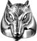 MATERIA Damen Herren Ring Wolf 925 Silber Ring massiv 10,9g / 17 18 19 20 21mm inkl. Ring Box #SR-30, Ringgrößen:65 (20.7 mm Ø)