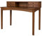 Schreibtisch Charme Oak - Retro Stil Holzschreibtisch mit Schubladen für Büro Homeoffice - Schminktisch Frisiertisch mit Stauraum fürs Schlafzimmer - Fein verarbeitetes Massivholz und schönes Design